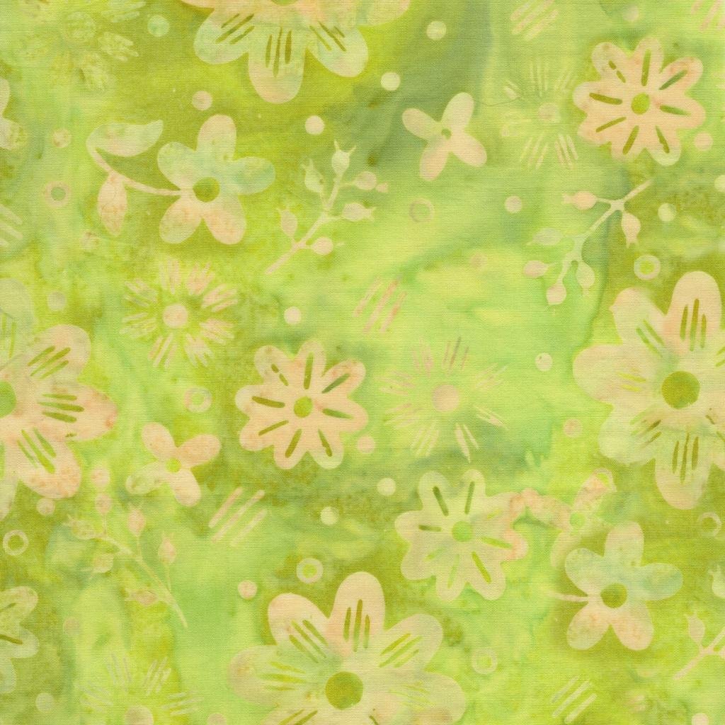 Spring Fling Garden Green Pistachio - 422501615 - Island Batik - Nebraska Quilt Company - F260987