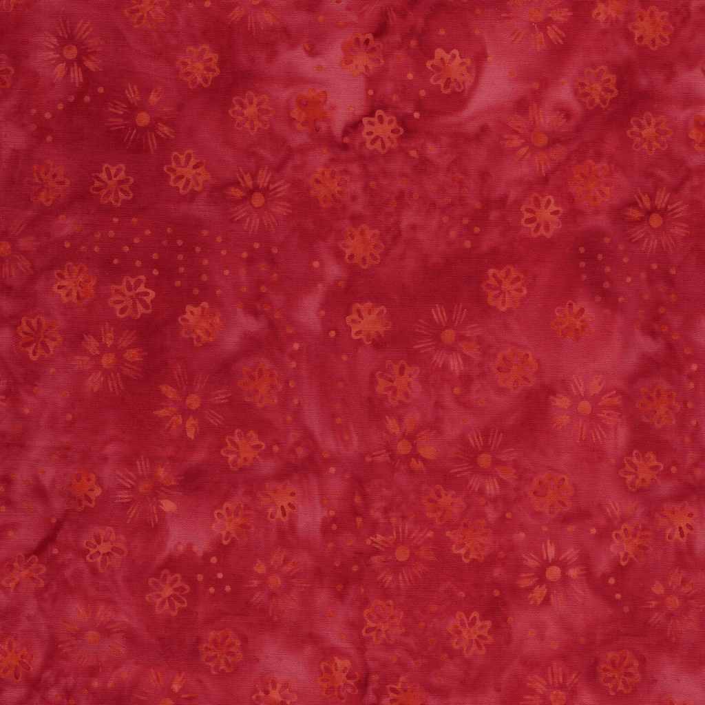 Spring Fling Scattered Flowers Red Candy - 422505355 - Island Batik - Nebraska Quilt Company - F260901