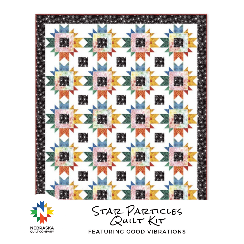 Star Particles Quilt Kit featuring Good Vibrations - Nebraska Quilt Company - Star Particles Quilt Kit featuring Good Vibrations