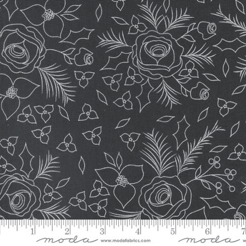 Starberry Large Floral Charcoal - 29181 14 - Moda Fabrics - Nebraska Quilt Company - F07242