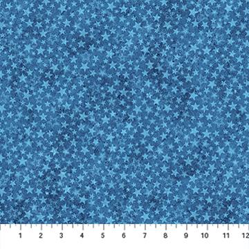 Stars & Stripes 14 Stonehenge Tonal Stars Blue - 29050 - 44 - Northcott Fabrics - Nebraska Quilt Company - F260505