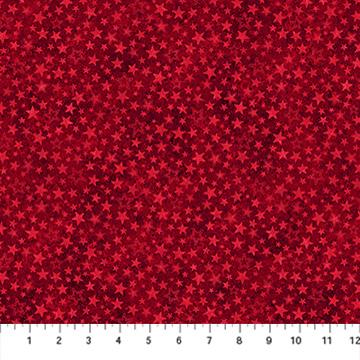 Stars & Stripes 14 Stonehenge Tonal Stars Red - 29050 - 24 - Northcott Fabrics - Nebraska Quilt Company - F260504