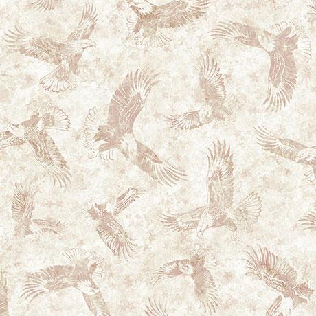 Stars Stripes & Steel American Eagle Tonal Birch Tan - 2600 - 31699 - E - QT Fabrics - Nebraska Quilt Company - F260861