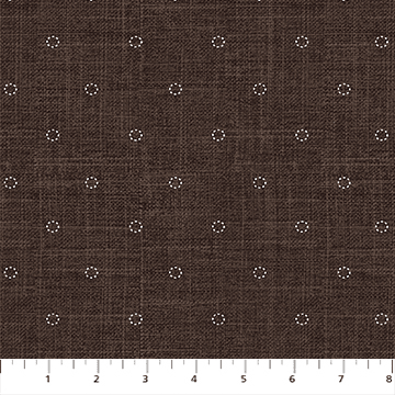 Stash Stitches Brown - 92021 - 38 - FIGO Fabrics - Nebraska Quilt Company - F08886