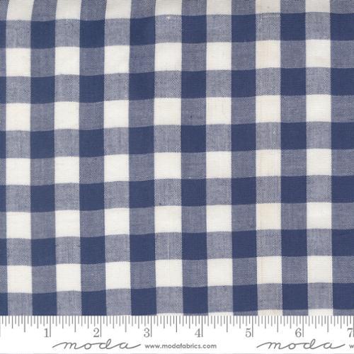 Summer Solstice Gingham Nautical Blue - 12224 28 - Moda Fabrics - Nebraska Quilt Company - F260889