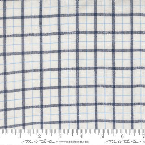 Summer Solstice Windowpane Waterfalll Blue - 12224 25 - Moda Fabrics - Nebraska Quilt Company - F260886