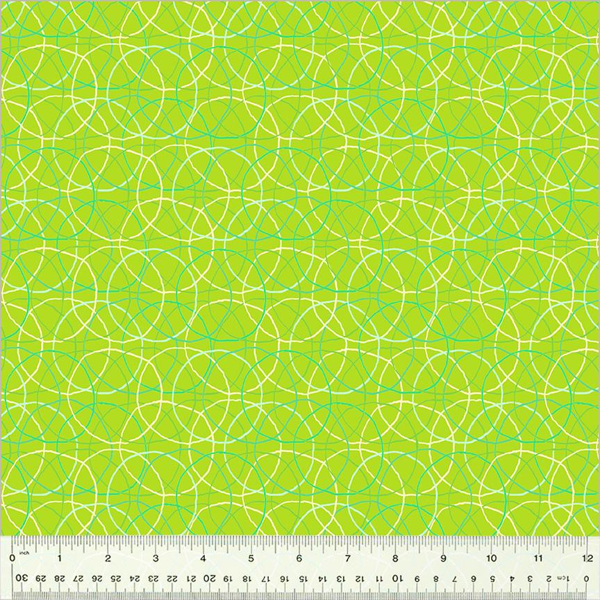 Summersault Hoolahoop Lime - 53760 - 12 - Anthology Fabrics - Nebraska Quilt Company - F06879