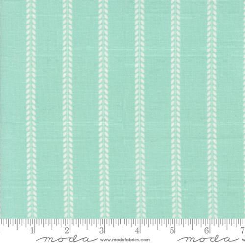 Summertime Beach Towel Stripes Aqua Green - 55327 19 - Moda Fabrics - Nebraska Quilt Company - F2402707