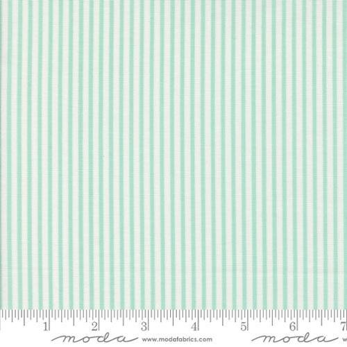 Summertime Simple Stripes Aqua Green - 55324 29 - Moda Fabrics - Nebraska Quilt Company - F2402697
