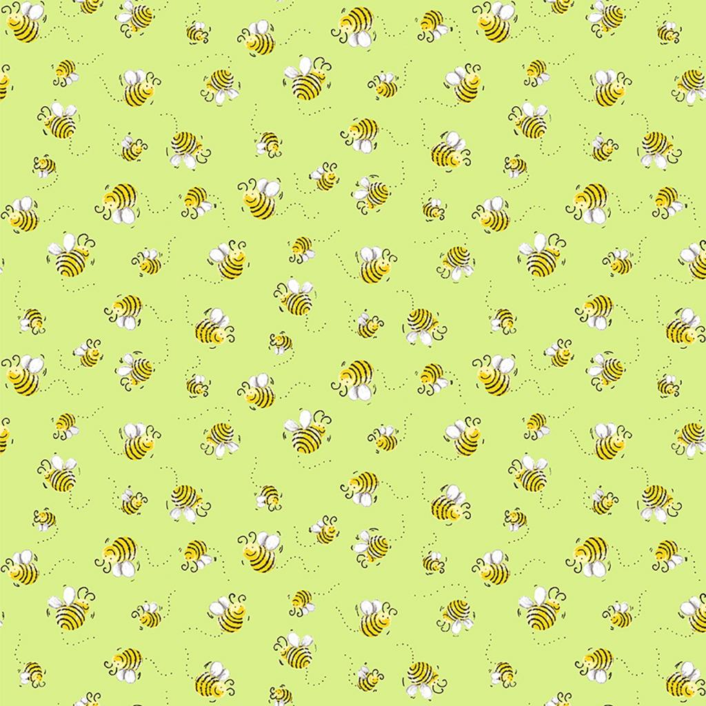 Susy Bees Green - SB20197 - 820 - Clothworks - Nebraska Quilt Company - F251182