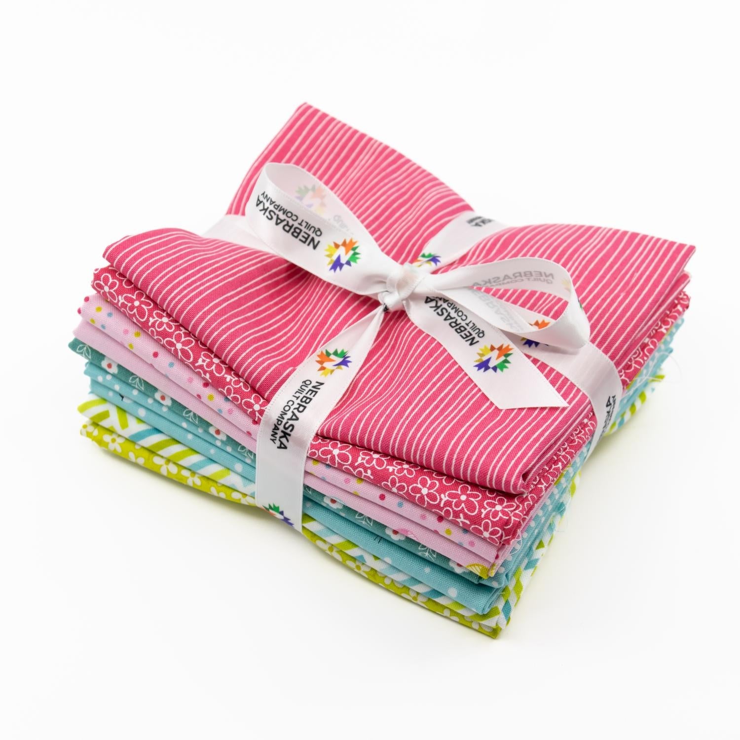 Sweet and Plenty Fat Quarter Bundle Multi 9 Pieces - Nebraska Quilt Company - PC2401063