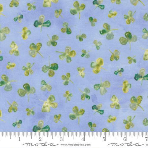 Sweet Cecily Clover Hyacinth Blue - 24643 14 - Moda Fabrics - Nebraska Quilt Company - F251393