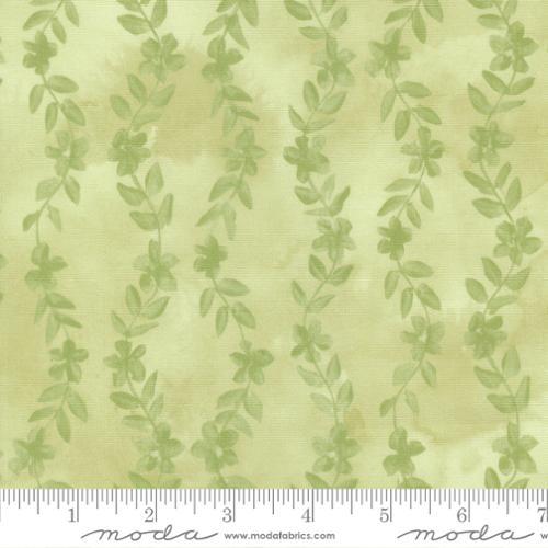 Sweet Cecily Daphne Stripes Bud Green - 24646 13 - Moda Fabrics - Nebraska Quilt Company - F251399