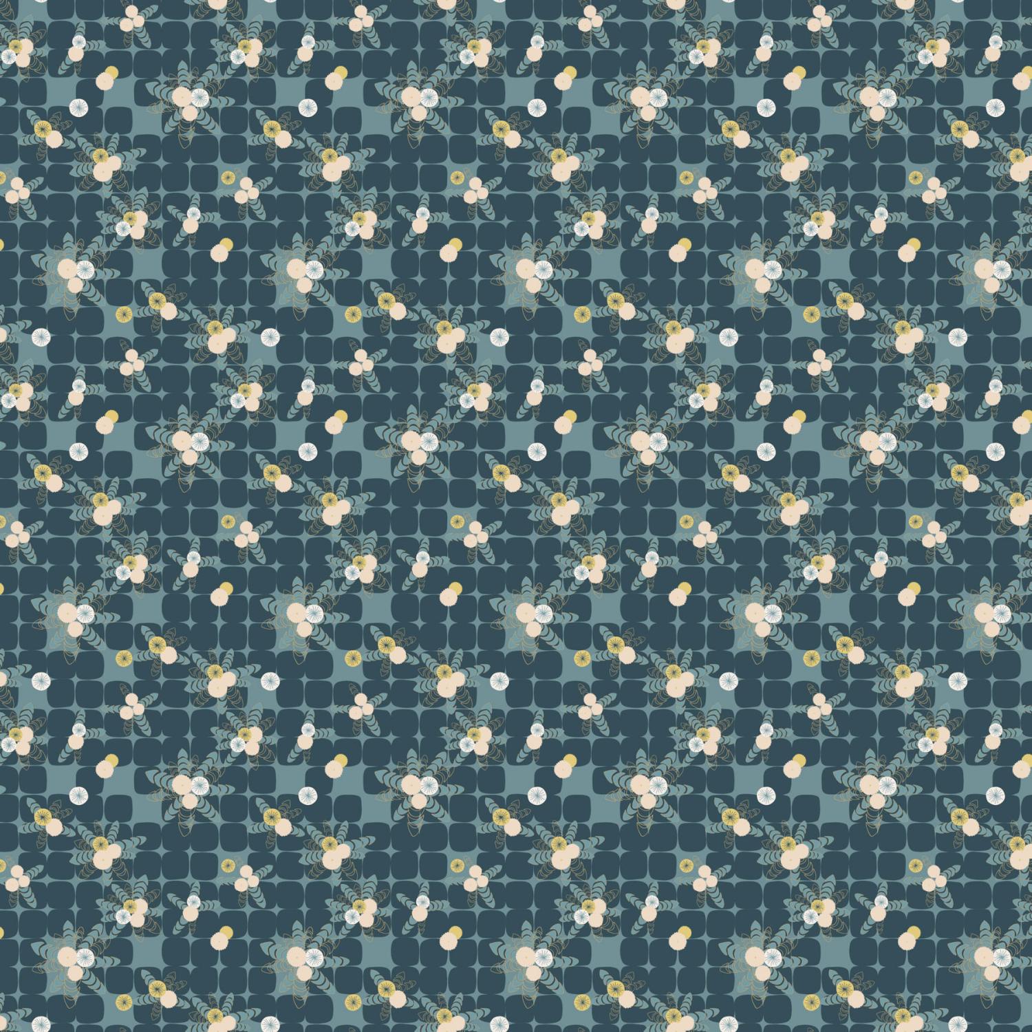 Tender Dandelion Pavers Green - 91162 - 64 - FIGO Fabrics - Nebraska Quilt Company - F251491