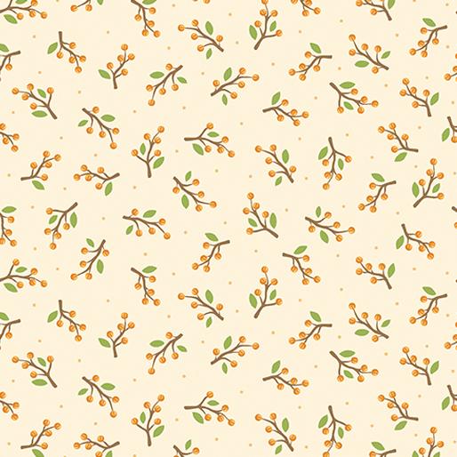 Thankful - Berries - Cream - 1 Yard Left - Verified! - Nebraska Quilt Company - F80267