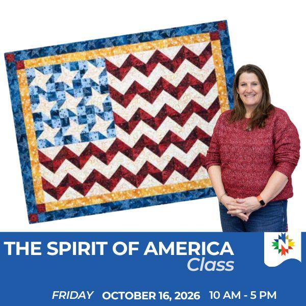 The Spirit of America - Friday, October 16th, 2026 - 10 AM to 5 PM - Nebraska Quilt Company - EVE261842
