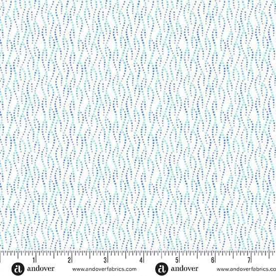 Thousand Steps White Cap Bubbles White - A - 1280 - LB - Andover Fabrics - Nebraska Quilt Company - F2401958