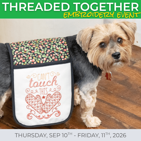 Threaded Together: Embroidery Event - Thursday Sep 10th - Friday Sep 11th, 2026 - Nebraska Quilt Company - EVE2502390