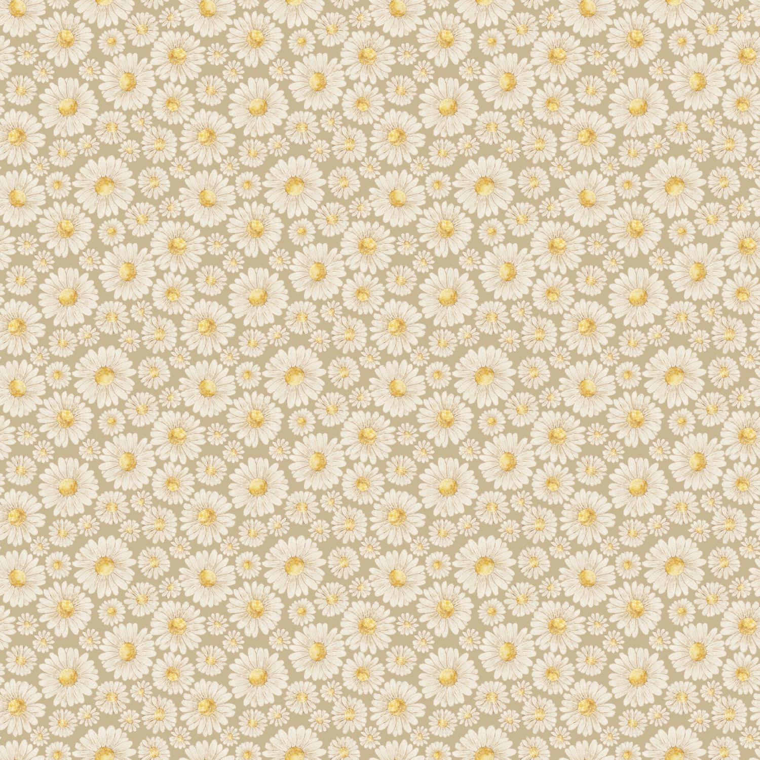 Tiny Waddles Daisies Green - 91182 - 72 - FIGO Fabrics - Nebraska Quilt Company - F251474