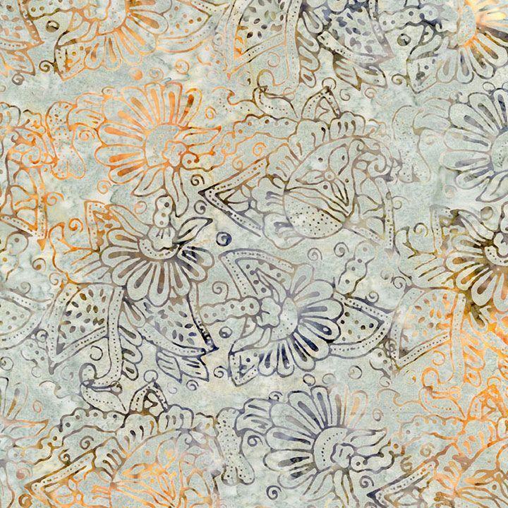 Tonga Windsong Nautical Florals Breeze - TONGA - B1942 - Timeless Treasures - Nebraska Quilt Company - Tonga Windsong Nautical Florals Breeze - TONGA - B1942 - Timeless Treasures