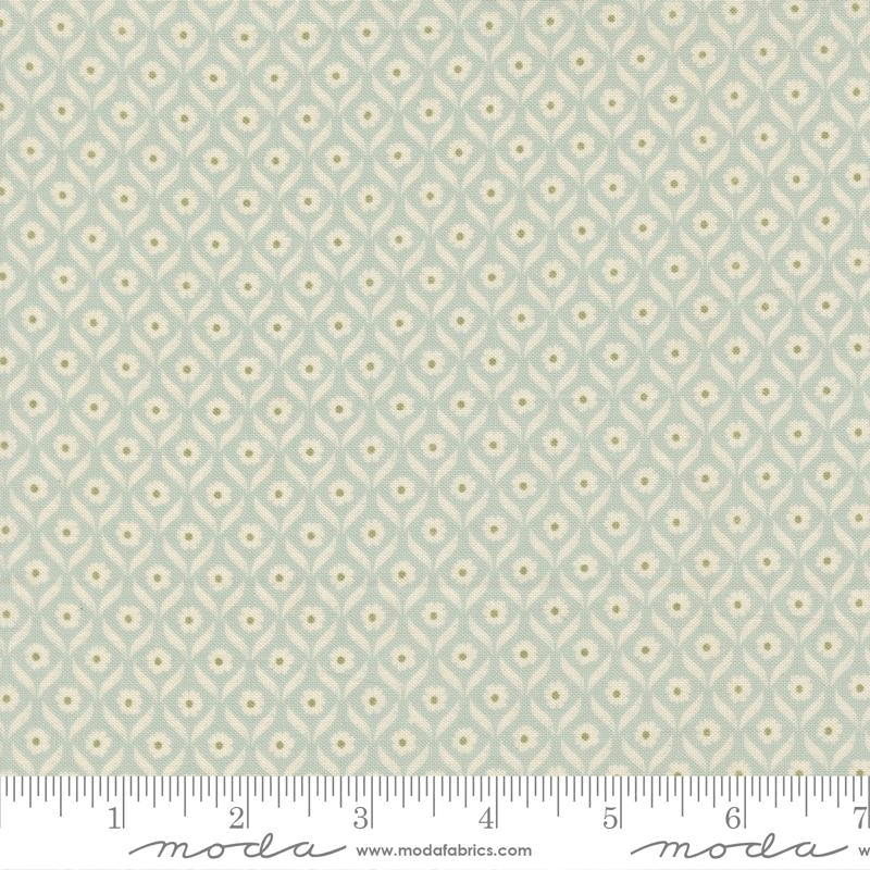 True Love Wall Flower Robins Egg Aqua - 5262 14 - Moda Fabrics - Nebraska Quilt Company - F261440