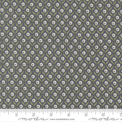 True Love Wall Flower Twilight Dark Blue - 5262 13 - Moda Fabrics - Nebraska Quilt Company - F261439
