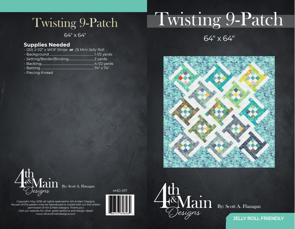 Twisting Nine Patch Pattern - Nebraska Quilt Company - Twisting Nine Patch Pattern