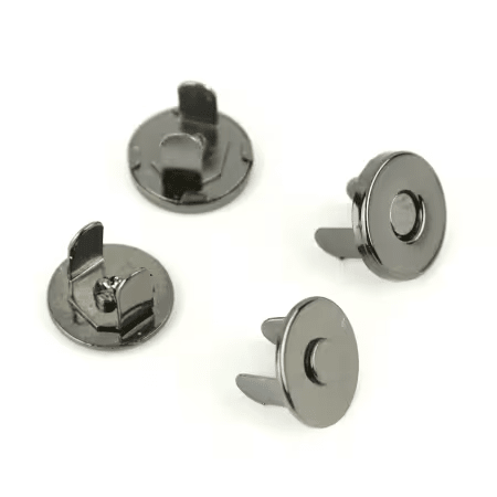 Two Magnetic Snaps 1/2" Gunmetal - Nebraska Quilt Company - N2502484