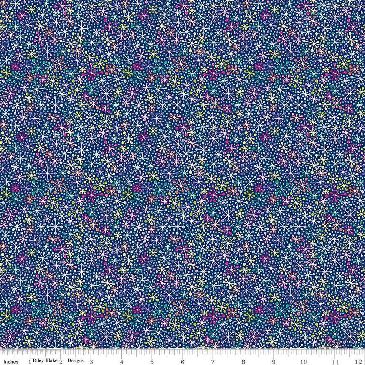 Vibrance Jacks Twilight Blue - C15952 - TWILIGHT - Riley Blake Designs - Nebraska Quilt Company - F2401566