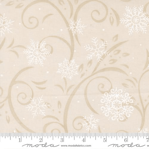 When Snow Falls Swirling Snowflakes Snowy White - 56172 12 - Moda Fabrics - Nebraska Quilt Company - F261735