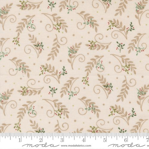 When Snow Falls Tossed Greenery Snowy White - 56175 11 - Moda Fabrics - Nebraska Quilt Company - F261759