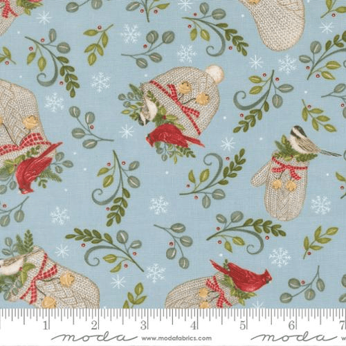 When Snow Falls Winter Wear Winter Sky - 56171 12 - Moda Fabrics - Nebraska Quilt Company - F261732