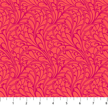 Wild Abandon Passing Fancy Flame - 90896 - 26 - FIGO Fabrics - Nebraska Quilt Company - F07507