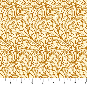 Wild Abandon Passing Fancy Gold - 90896 - 11 - FIGO Fabrics - Nebraska Quilt Company - F07506