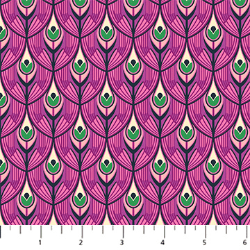 Wild Abandon Swagger Violet - 90897 - 82 - FIGO Fabrics - Nebraska Quilt Company - F07512