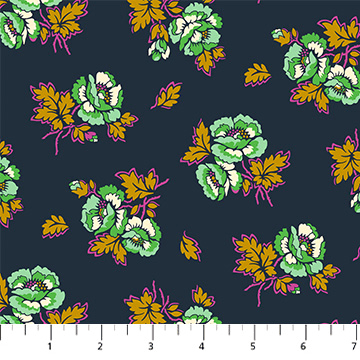 Wild Abandon Unbound Midnight - 90894 - 45 - FIGO Fabrics - Nebraska Quilt Company - F07500