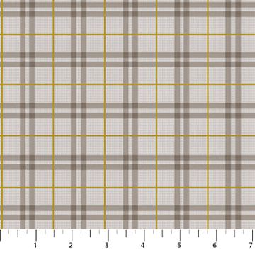 Winter Dreams Gingham Taupe - 90844M - 14 - FIGO Fabrics - Nebraska Quilt Company - F07851
