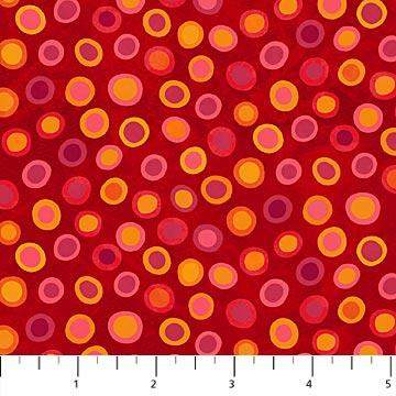 X'S & O'S Warm Red 22517 24 - Nebraska Quilt Company - F79188