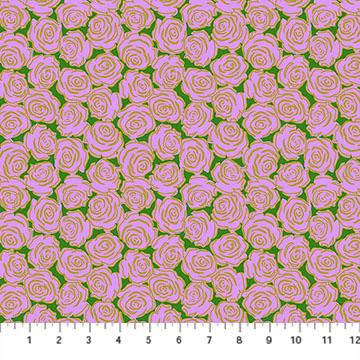 Yesterday Rosette Lilac Purple - AMT159 - 83C - Northcott Fabrics - Nebraska Quilt Company - F251518