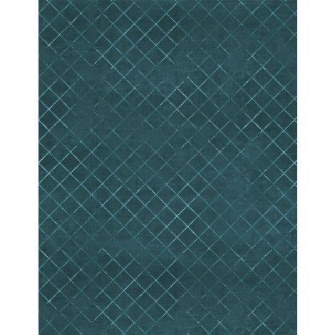 108" Wide Essentials Trellis Dark Teal - 1055 - 7215 - 779 - Wilmington Prints - Nebraska Quilt Company - F21299