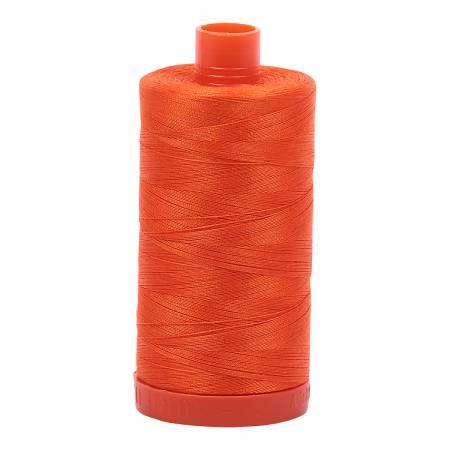 1104 Neon Orange 50wt Aurifil Thread 1,422 Yards - Nebraska Quilt Company - NT05972
