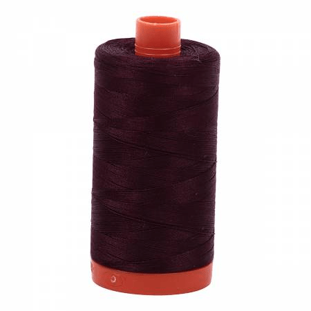 2465 Very Dark Brown 50wt Aurifil Thread 1,422 Yards - Nebraska Quilt Company - NT08070