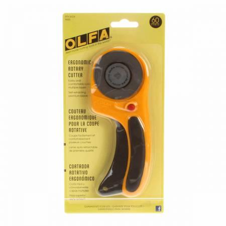 60mm Deluxe Ergonomic Rotary Cutter - Nebraska Quilt Company - N03486