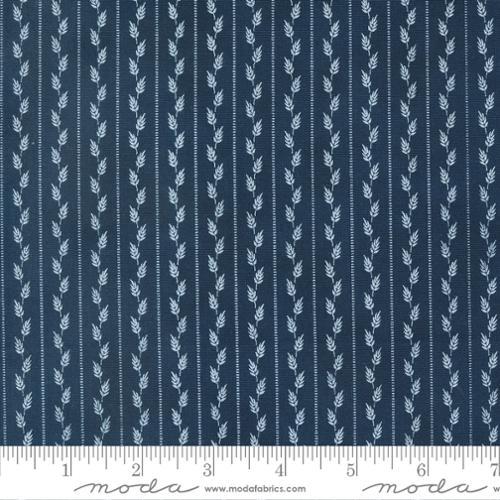American Gatherings II Stripes Loyal Blue - 49241 13 - Moda Fabrics - Nebraska Quilt Company - F04732
