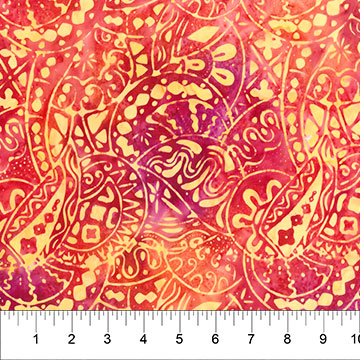 Banyan City Spirit Traffic Pumpkin - 83062 - 58 - Banyan Batiks - Nebraska Quilt Company - F07354
