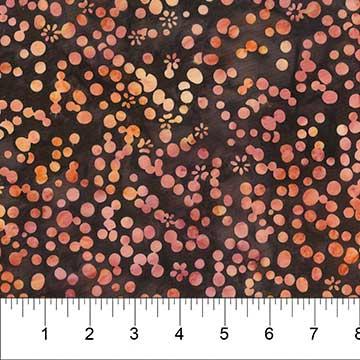 Banyan Pebbles & Daises Mocha - 80850 - 36 - Banyan Batiks - Nebraska Quilt Company - F02542