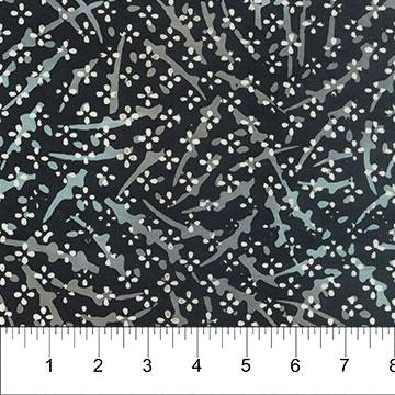 Banyan Tablescape Black - 83050 - 99 - Banyan Batiks - Nebraska Quilt Company - F07813