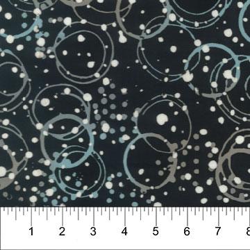 Banyan Tablescape Black Circles - 83054 - 99 - Banyan Batiks - Nebraska Quilt Company - F07814