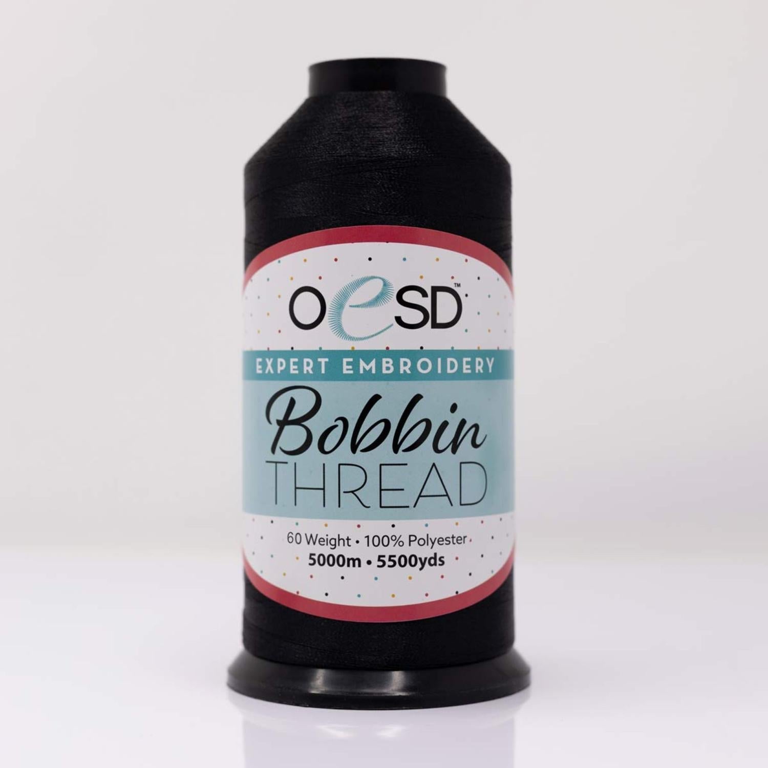 Black 60wt OESD Bobbin Thread - Nebraska Quilt Company - N07168