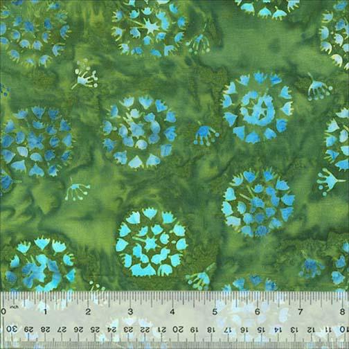 Bright Summer Mums Dark Green - 3471Q - X - Anthology Fabrics - Nebraska Quilt Company - F06645